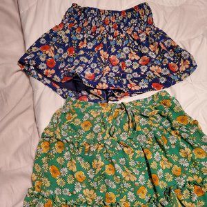 Girl floral skirts